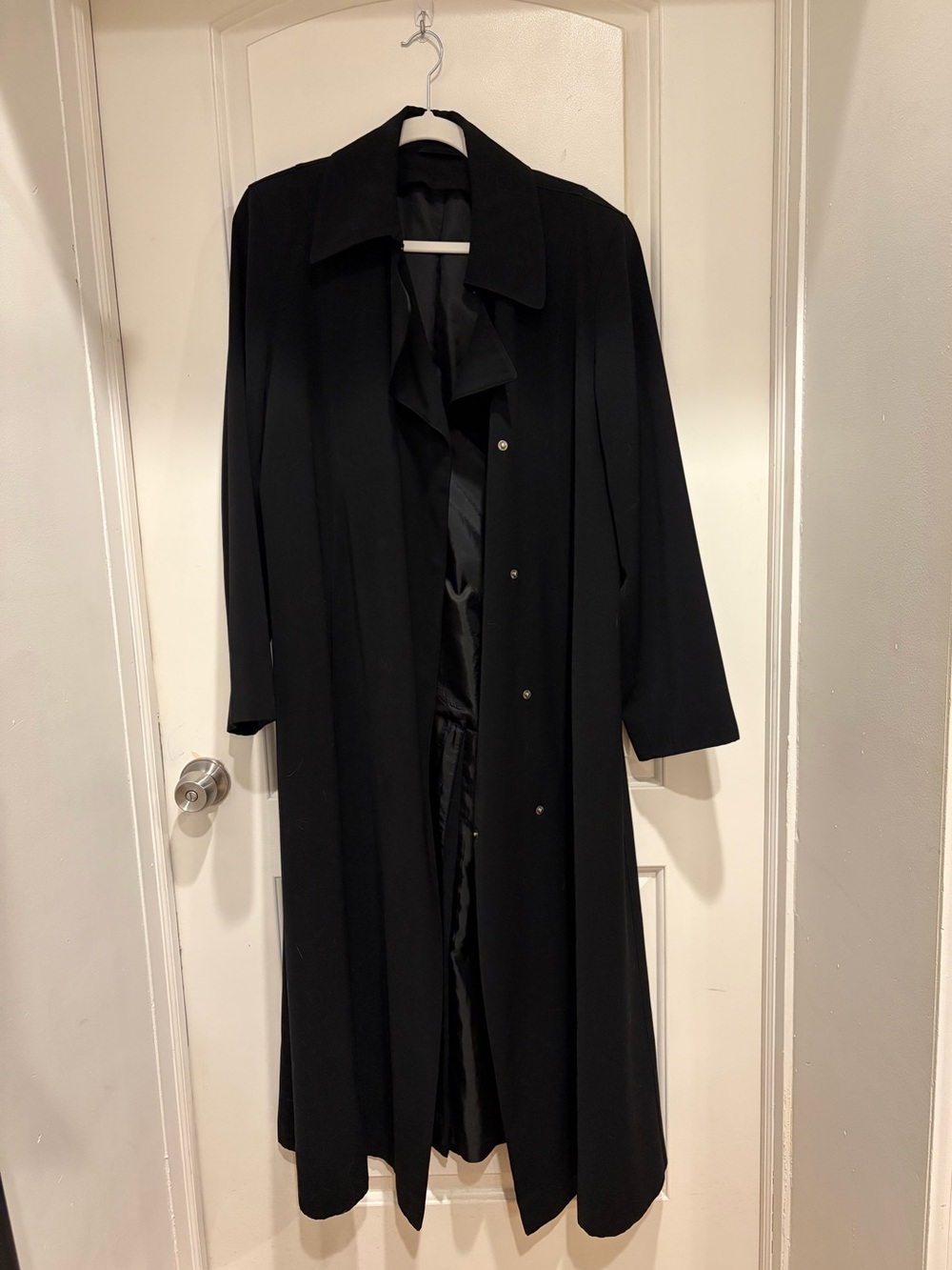 Black trench coat